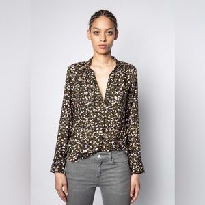 Zadig & Voltaire Leopard Print Blouse